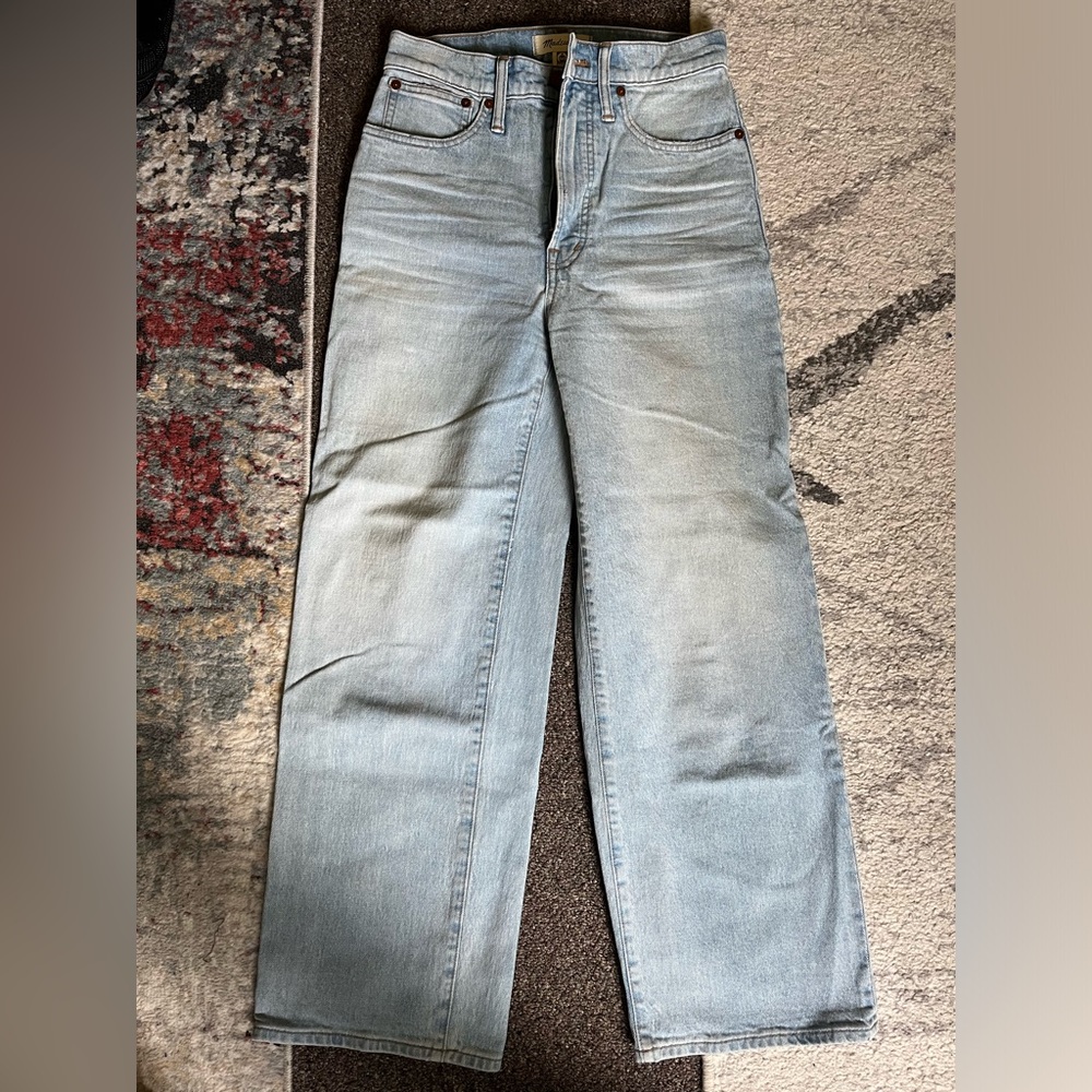 Madewell wide leg ankle jeans